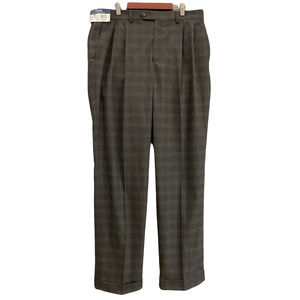 Ralph Lauren Pleated Dress pants Cuffed Bottom Dark Gray 34x32